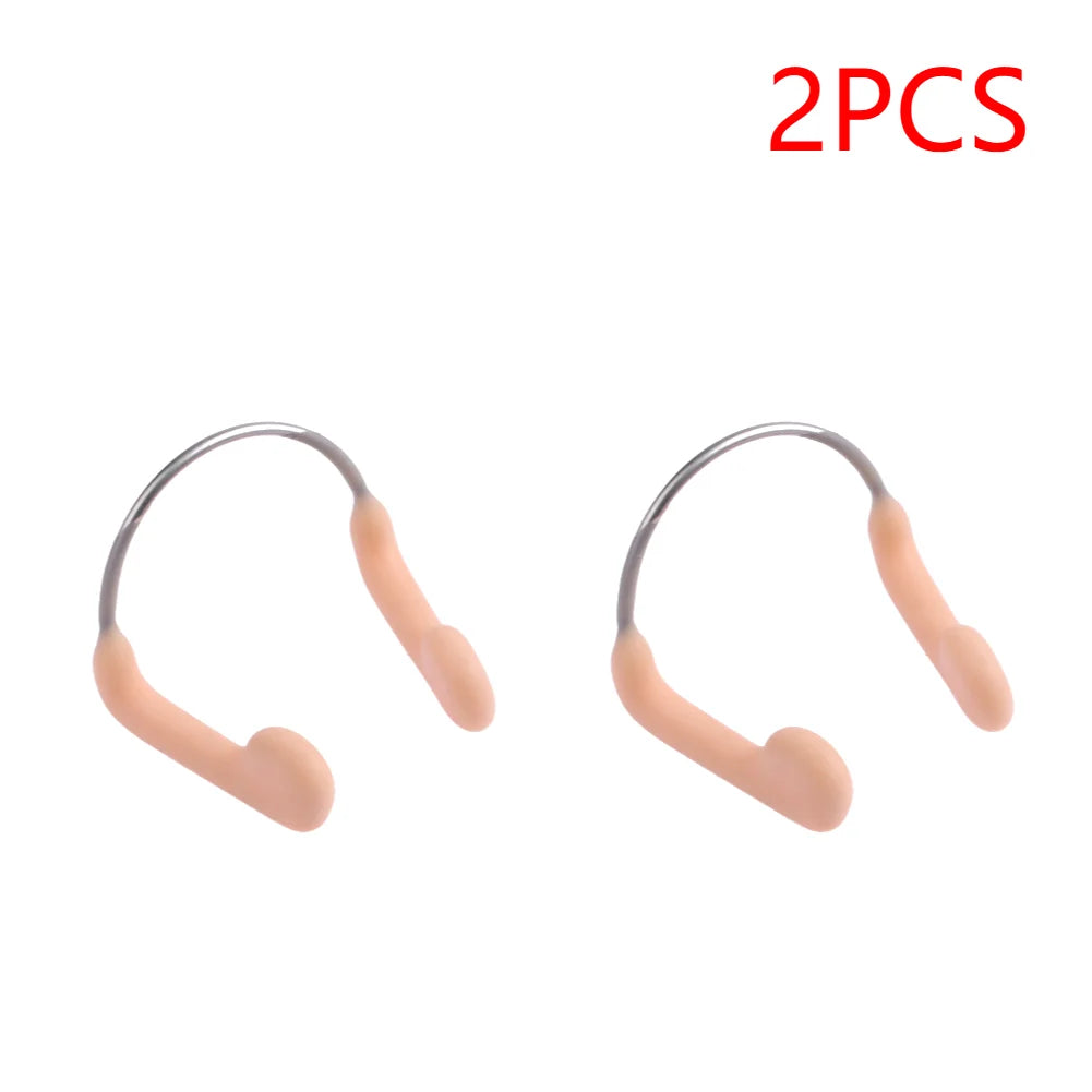 1-10PCS Soft Silicone Swimming Nose Clips anti Choking Diving Surfing Nose Plugs Wire Nose Clip Underwater Nose Protection