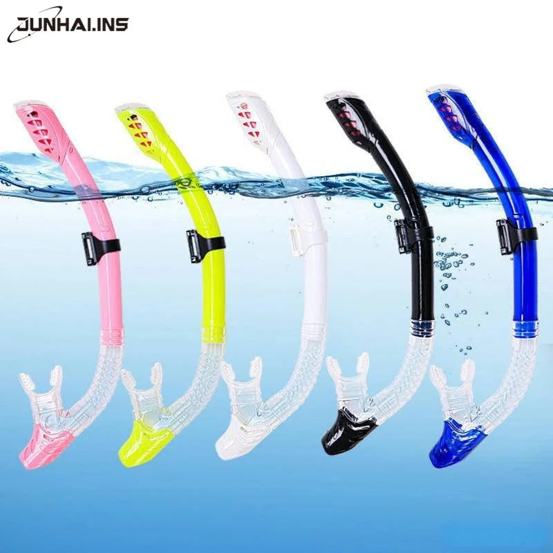 Fully Dry Diving Snorkel Equipment Adults Silicone Breathing Apparatus Swimming Waterproof Snorkel Anti-Wave Breathing Tube