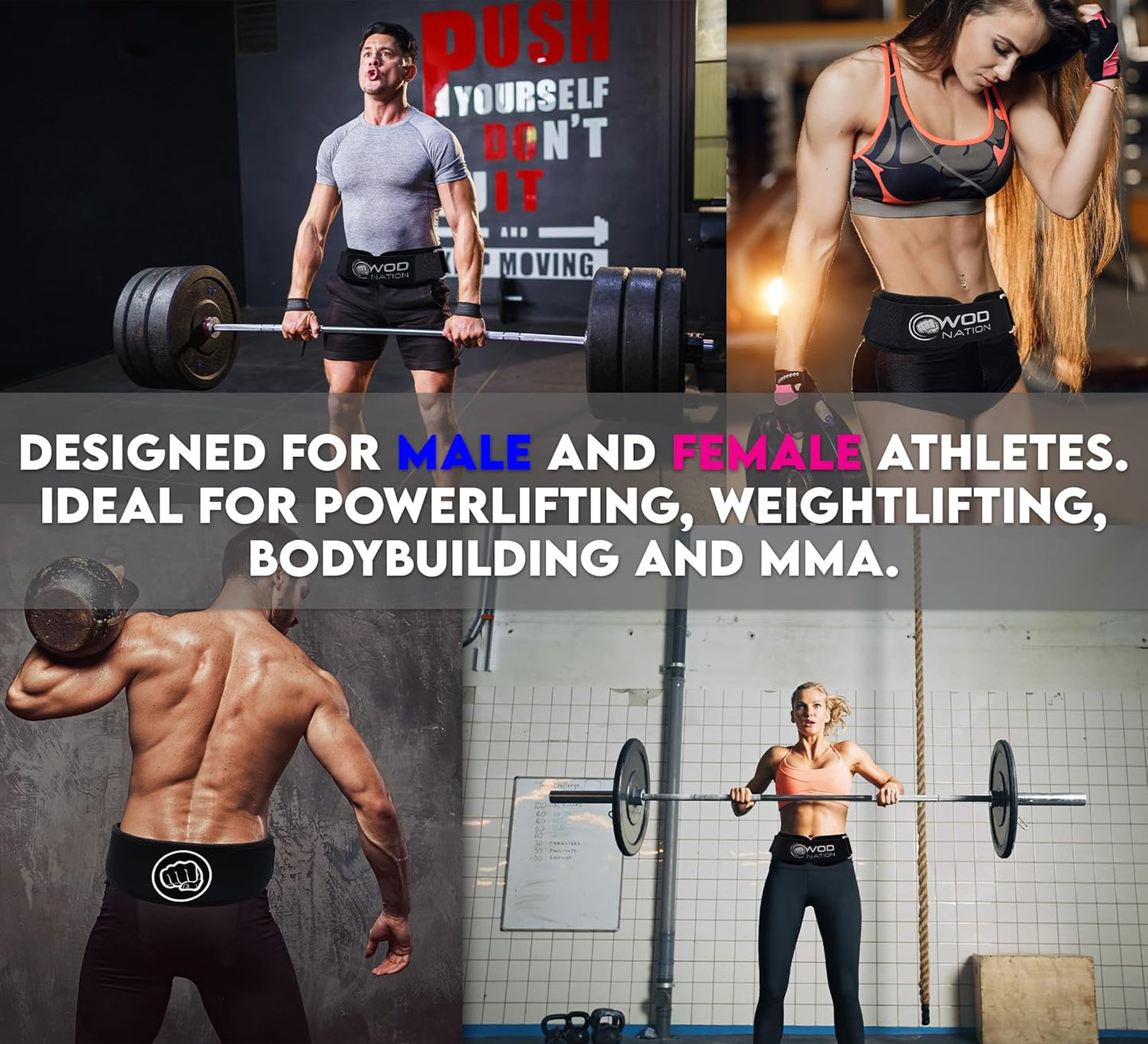 4 Inch PRO Weight Lifting Belt for Men & Women