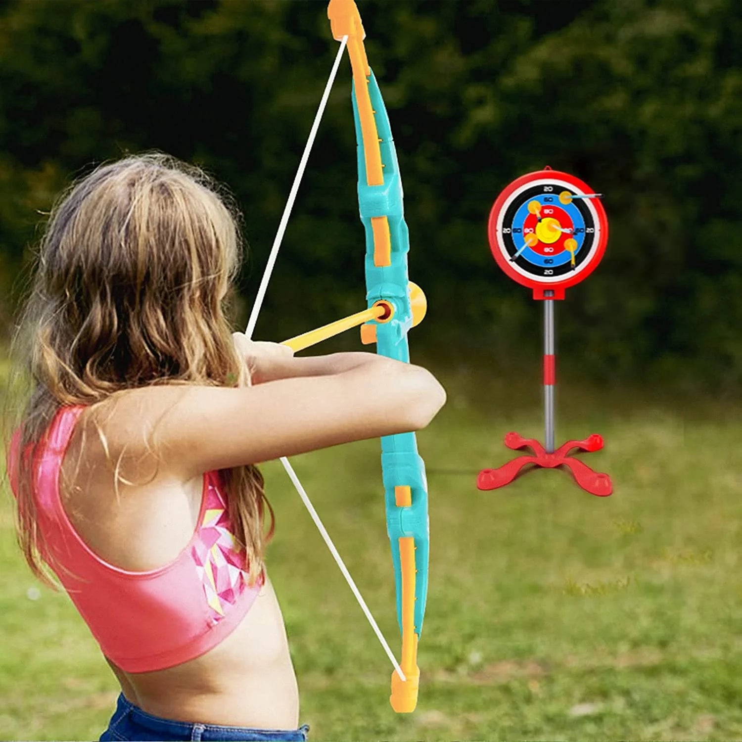 2 Pack Bow and Arrow for Kids with LED Flash Lights