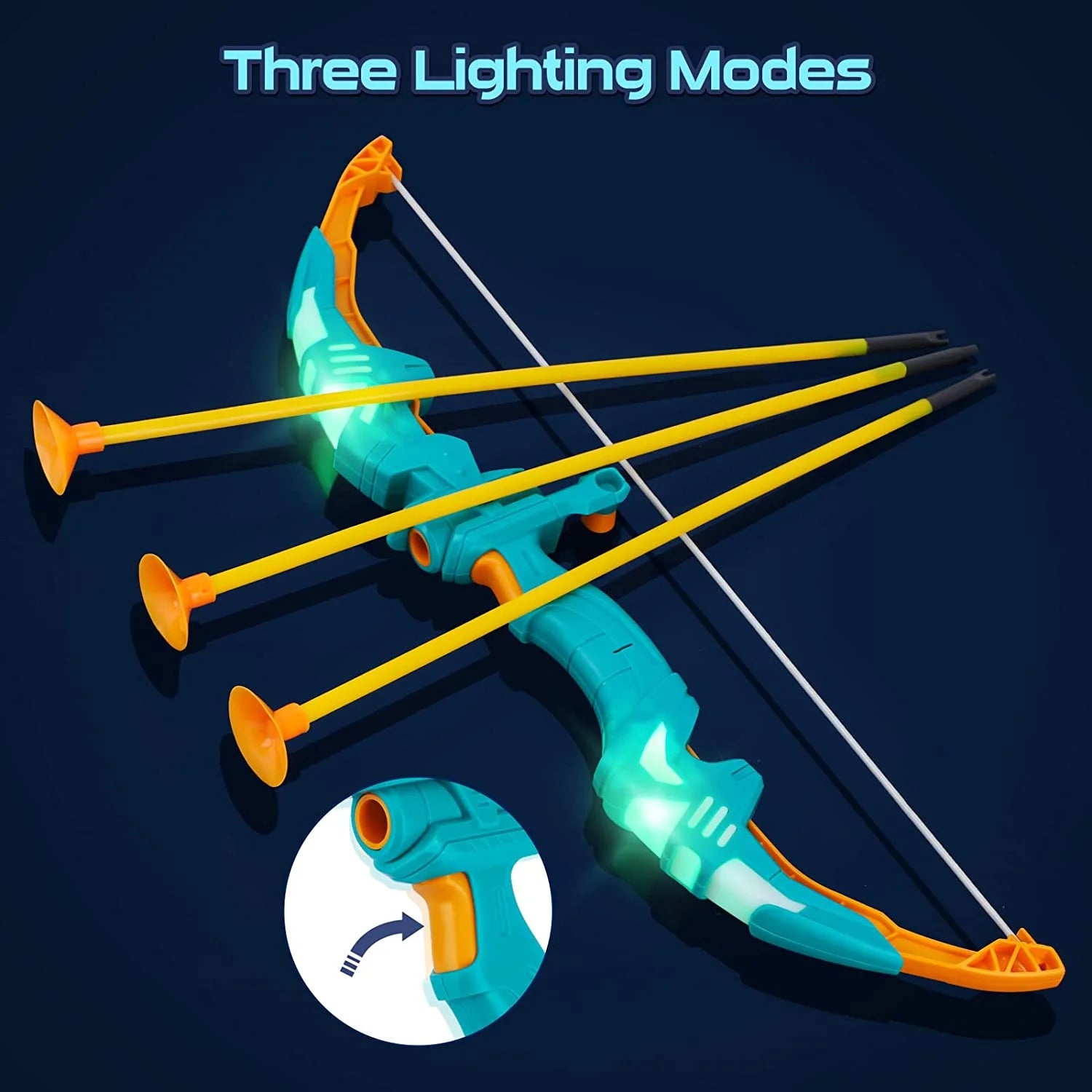 2 Pack Bow and Arrow for Kids with LED Flash Lights