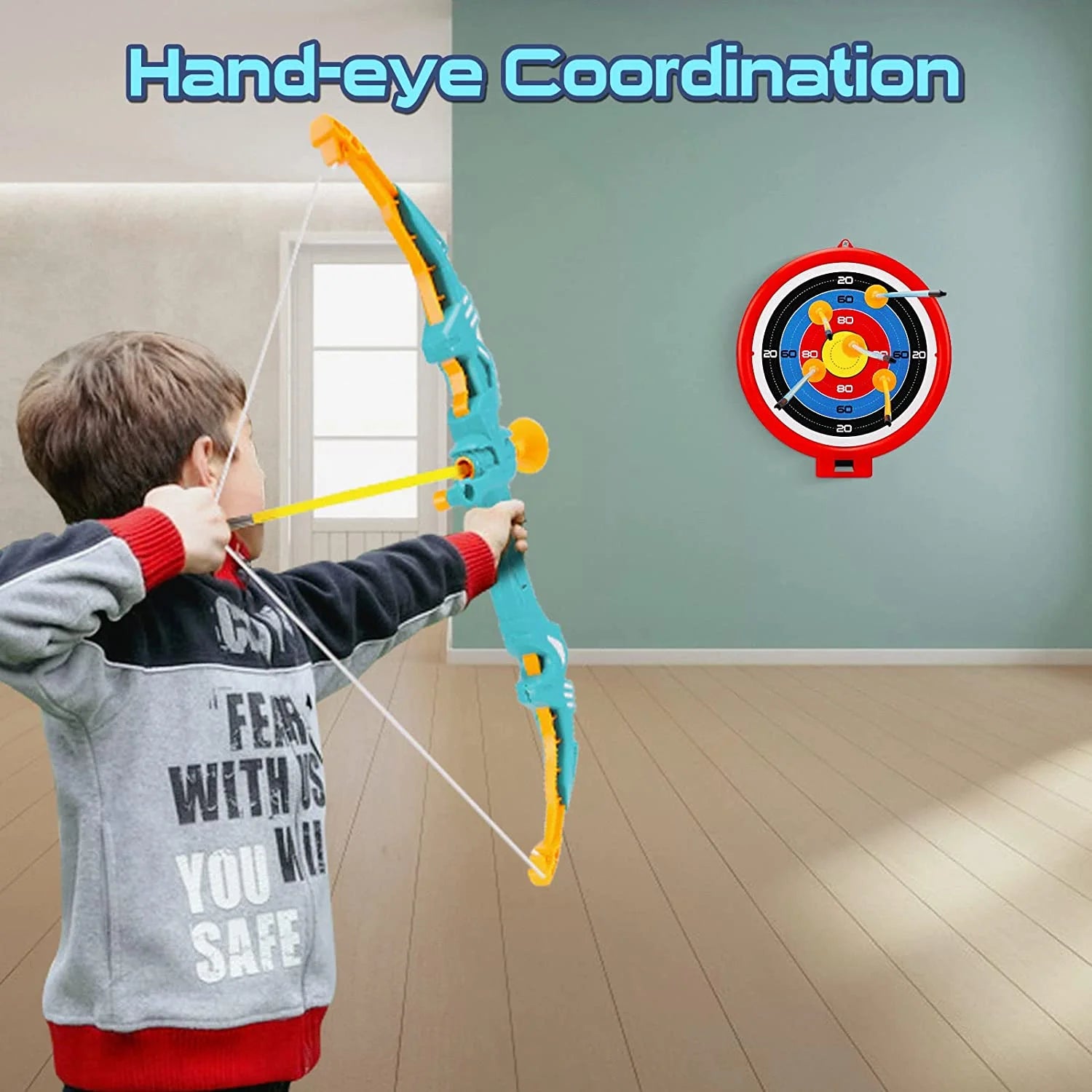 2 Pack Bow and Arrow for Kids with LED Flash Lights