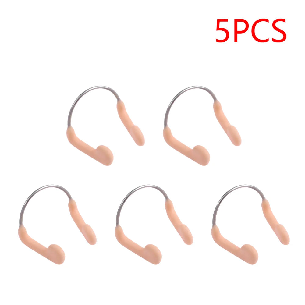 1-10PCS Soft Silicone Swimming Nose Clips anti Choking Diving Surfing Nose Plugs Wire Nose Clip Underwater Nose Protection