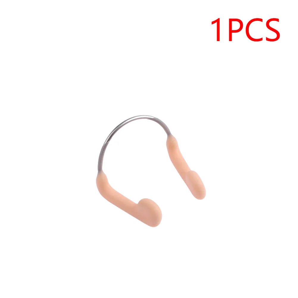1-10PCS Soft Silicone Swimming Nose Clips anti Choking Diving Surfing Nose Plugs Wire Nose Clip Underwater Nose Protection