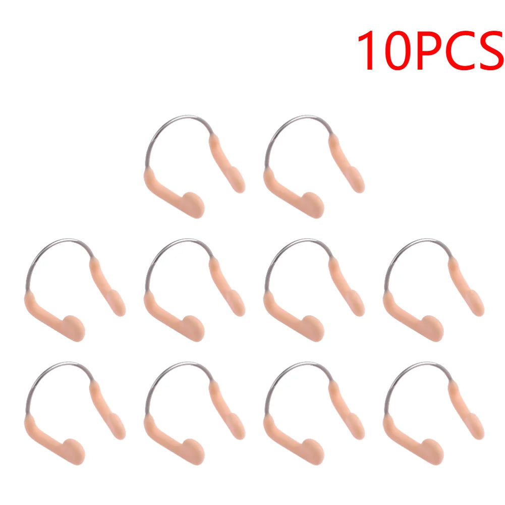 1-10PCS Soft Silicone Swimming Nose Clips anti Choking Diving Surfing Nose Plugs Wire Nose Clip Underwater Nose Protection